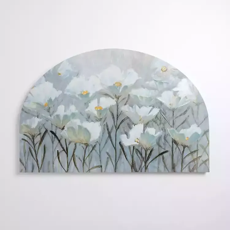 Kirklands Home Blue and White Florals Arched Canvas Art Print Best