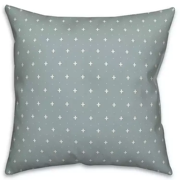 Kirklands Home Blue and White French Country Outdoor Throw Pillow