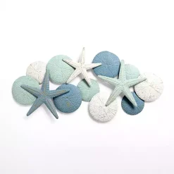 Kirklands Home Blue and White Seashells Metal Wall Plaque Sale