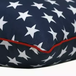 Kirklands Home Blue and White Stars Outdoor Pillows, Set of 2 Clearance