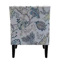 Kirklands Home Blue and Yellow Floral Upholstered Accent Chair Hot