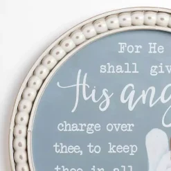 Kirklands Home Blue Angel Psalm Framed Wall Plaque Best