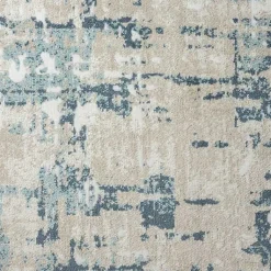 Kirklands Home Blue Avalon Abstract Pattern Area Rug, 3x8 Hot