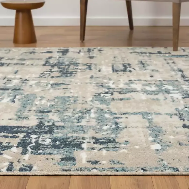 Kirklands Home Blue Avalon Abstract Pattern Area Rug, 4x6 Online