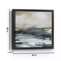 Kirklands Home Blue Bay Framed Canvas Art Print, 40x40 in. New