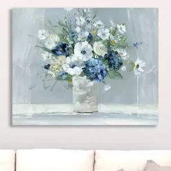 Kirklands Home Blue Be Happy Giclee Canvas Art Print Multi Discount