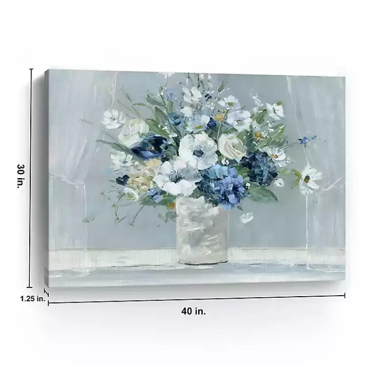 Kirklands Home Blue Be Happy Giclee Canvas Art Print Multi Discount