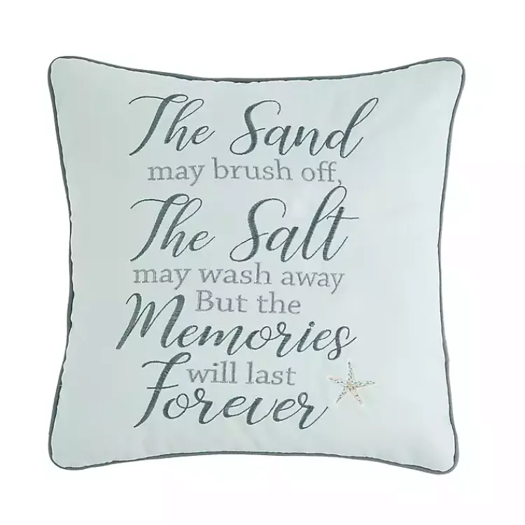 Pillows>Kirklands Home Beach Memories Throw Pillow Blue