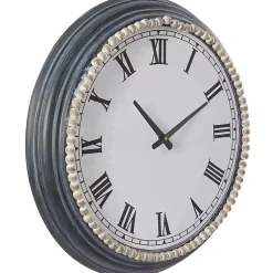 Kirklands Home Blue Beaded Roman Numeral Clock Clearance