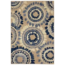 Kirklands Home Blue Bliss Bay Outdoor Area Rug, 6x9 Sale