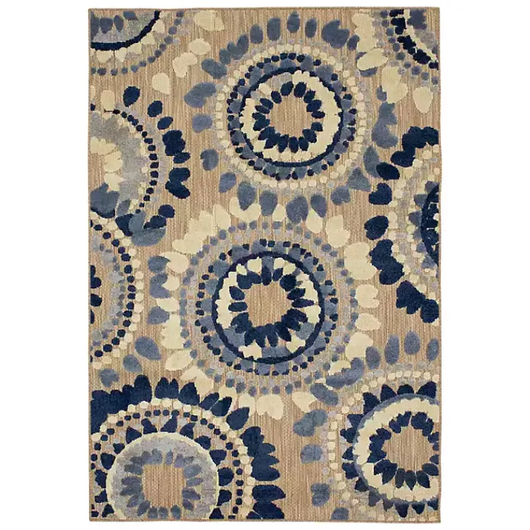 Kirklands Home Blue Bliss Bay Outdoor Area Rug, 6x9 Sale