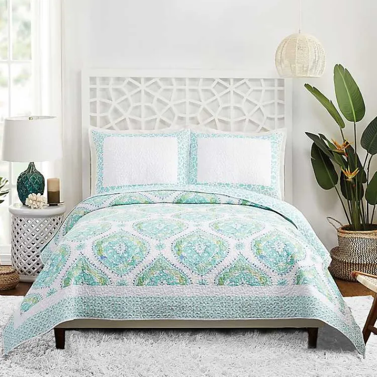Kirklands Home Bohemian Breeze 3-pc. King Quilt Set Blue Outlet