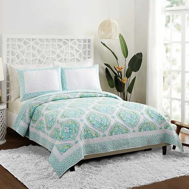 Kirklands Home Bohemian Breeze 3-pc. King Quilt Set Blue Outlet
