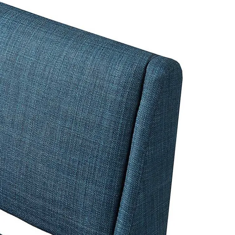 Kirklands Home Boomerang Modern Counter Stool Blue Outlet