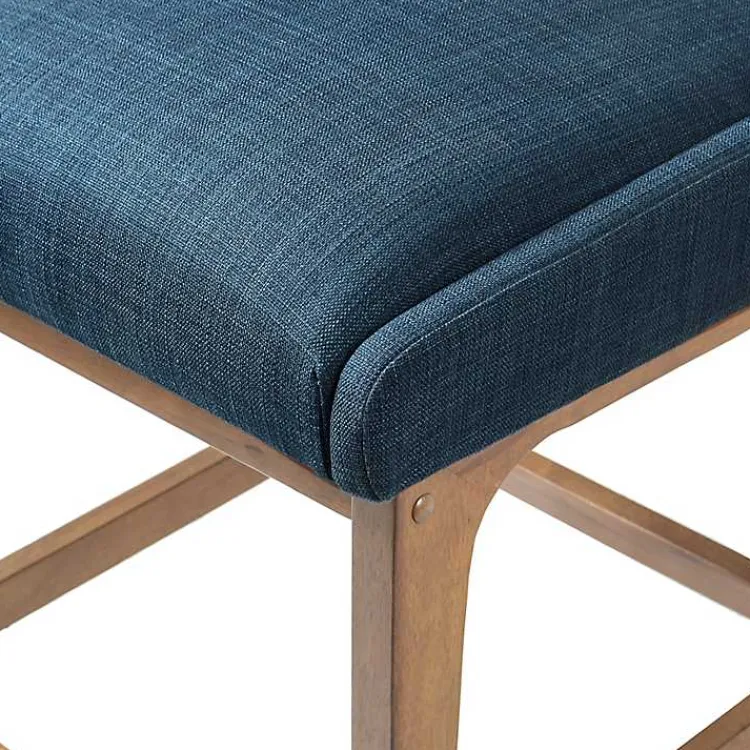 Kirklands Home Boomerang Modern Counter Stool Blue Outlet
