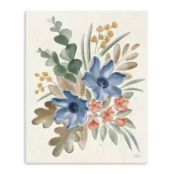 Kirklands Home Blue Botanical Blend Canvas Art Print Outlet