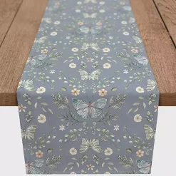 Kirklands Home Botanical Butterfly Table Runner, 72 in. Blue Best