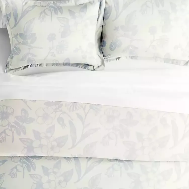 Kirklands Home Blue Botanical 2-pc. Twin Duvet Cover Set