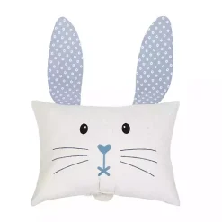 Easter Decorations>Kirklands Home Blue Bunny Face Pillow