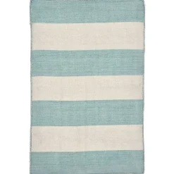Kirklands Home Blue Cabana Stripe Indoor/Outdoor Scatter Rug Online