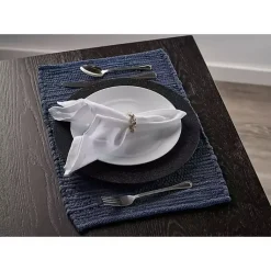 Kirklands Home Casual Woven Placemats, Set of 4 Blue Discount
