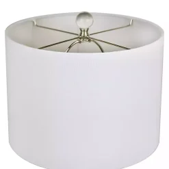 Kirklands Home Blue Ceramic Embossed Spiro Table Lamp White Discount