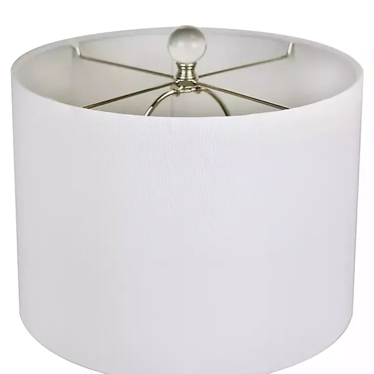 Kirklands Home Blue Ceramic Embossed Spiro Table Lamp White Discount