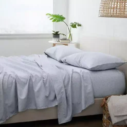 Kirklands Home Chambray 3-pc. Twin Sheet Set Blue Clearance