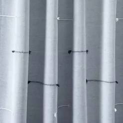 Kirklands Home Clipped Stripe Curtain Panel Set, 84 in. Blue Best
