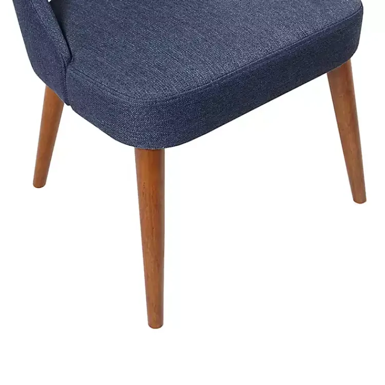 Kirklands Home Cut-Out Pecan Wood Dining Chairs, Set of 2 Blue Online