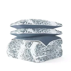 Kirklands Home Blue Damask Reversible 2-pc. Twin Quilt Set Clearance