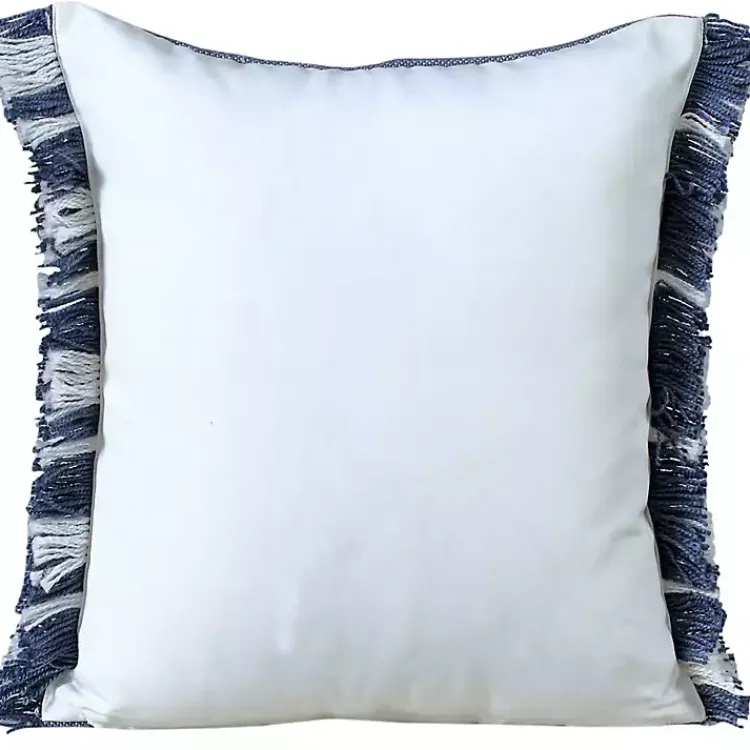Pillows>Kirklands Home Blue Dash Stripe Indoor/Outdoor Pillow