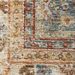 Kirklands Home Blue Distressed Medallion Runner, 2x10 Multi Discount