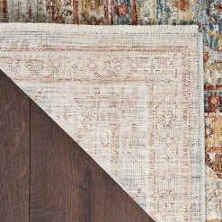 Kirklands Home Blue Distressed Multi Medallion Area Rug, 5x7 Hot