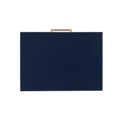 Kirklands Home 2-Drawer Nightstand with Gold Hardware Blue Sale