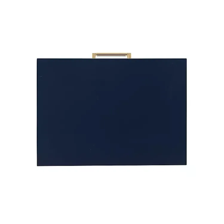 Kirklands Home 2-Drawer Nightstand with Gold Hardware Blue Sale