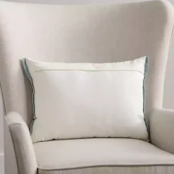 Pillows>Kirklands Home Embroidered Medallion Lumbar Pillow Blue