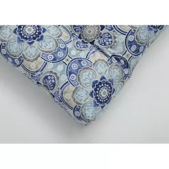Kirklands Home Emilia Tufted Outdoor Loveseat Cushion Blue Clearance