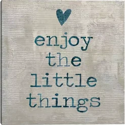 Kirklands Home Blue Enjoy the Little Things Wall Plaque Sale
