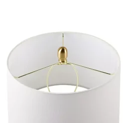 Kirklands Home Faceted Glass Table Lamp Blue New