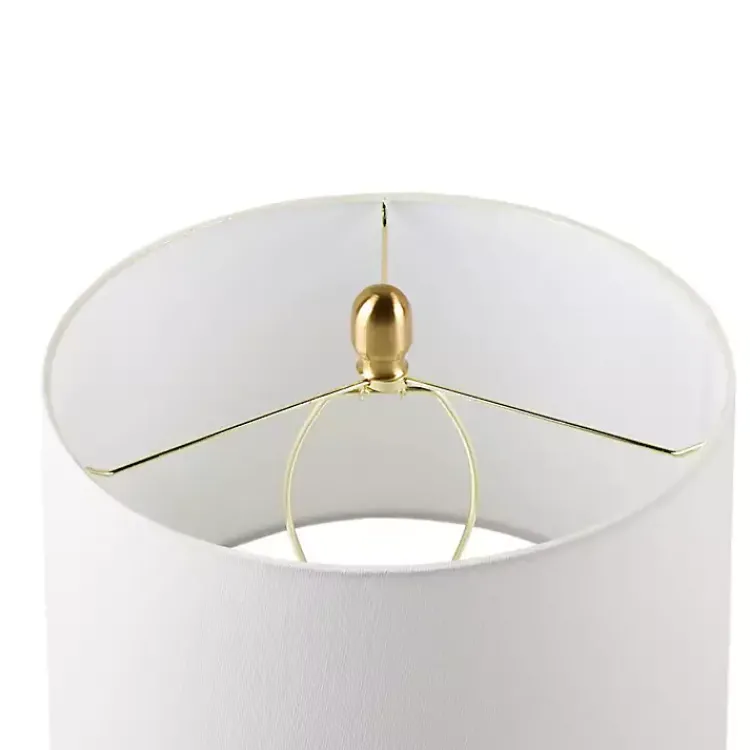 Kirklands Home Faceted Glass Table Lamp Blue New