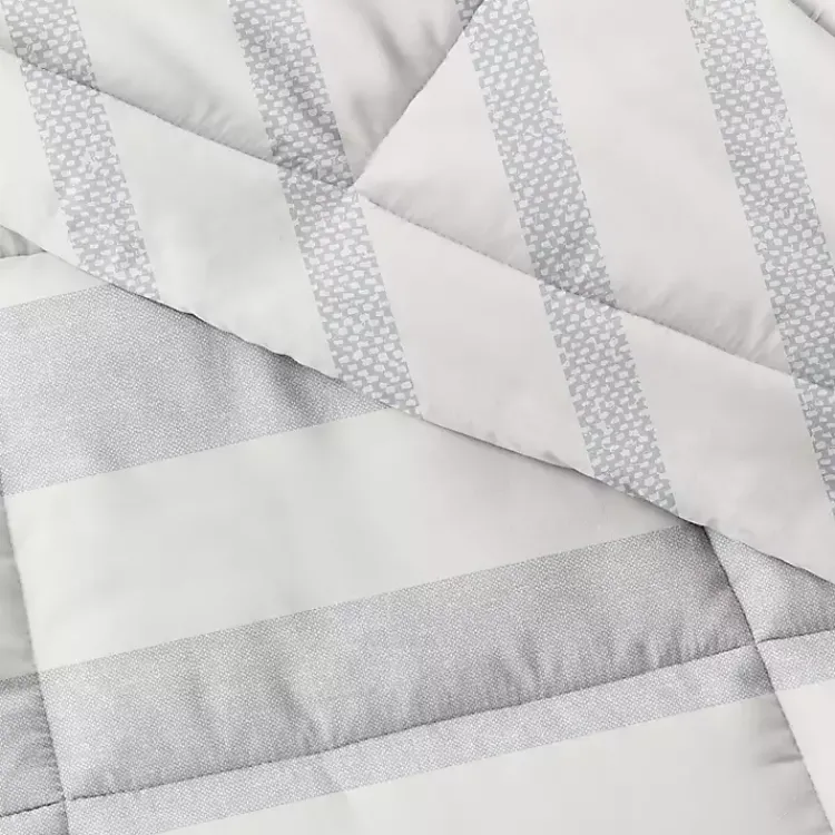 Kirklands Home Blue Faded Stripe 3-pc. King Duvet Cover Set Online