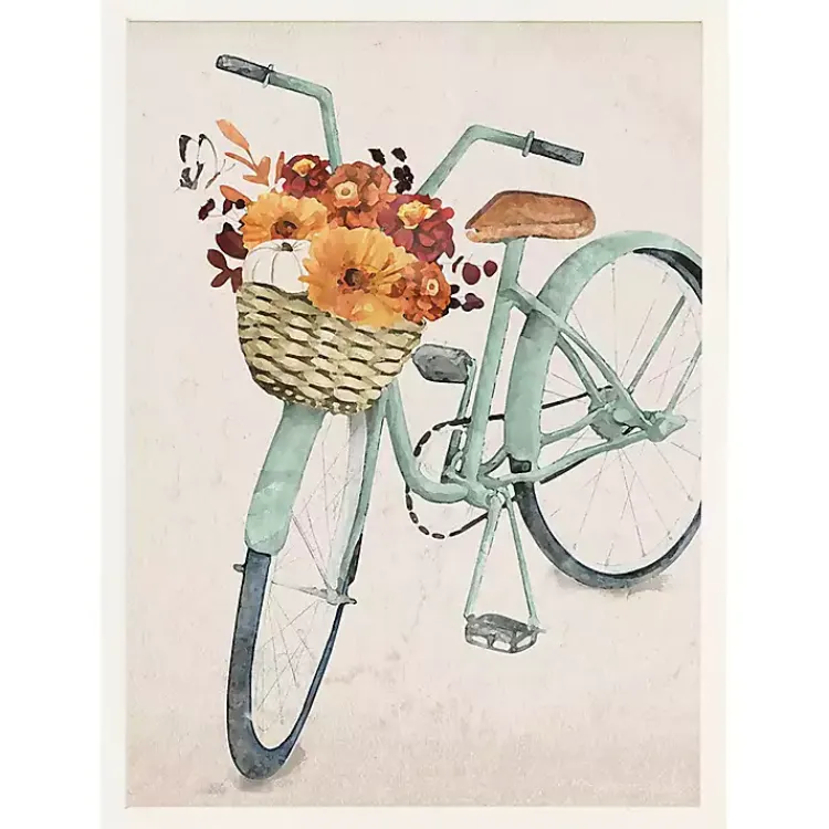 Fall>Kirklands Home Fall Bike Framed Art Print Blue
