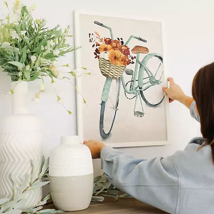 Fall>Kirklands Home Fall Bike Framed Art Print Blue