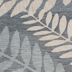 Kirklands Home Fern Leaves Indoor/Outdoor Area Rug, 5x7 Blue Clearance