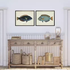 Kirklands Home Blue Fish Framed Art Prints, Set of 2 Sale