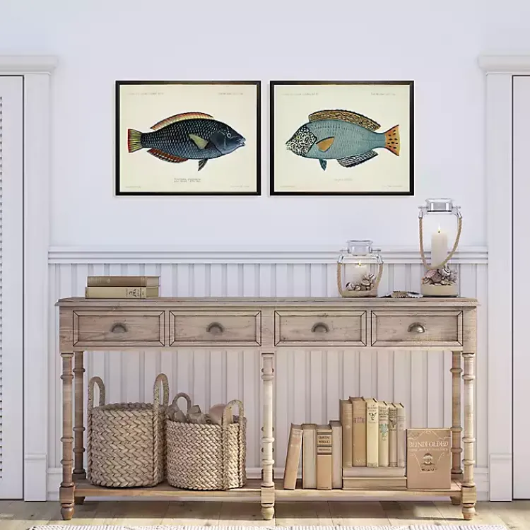 Kirklands Home Blue Fish Framed Art Prints, Set of 2 Sale