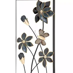 Kirklands Home Blue Floral and Butterfly Wall Plaques, Set of 2 Sale