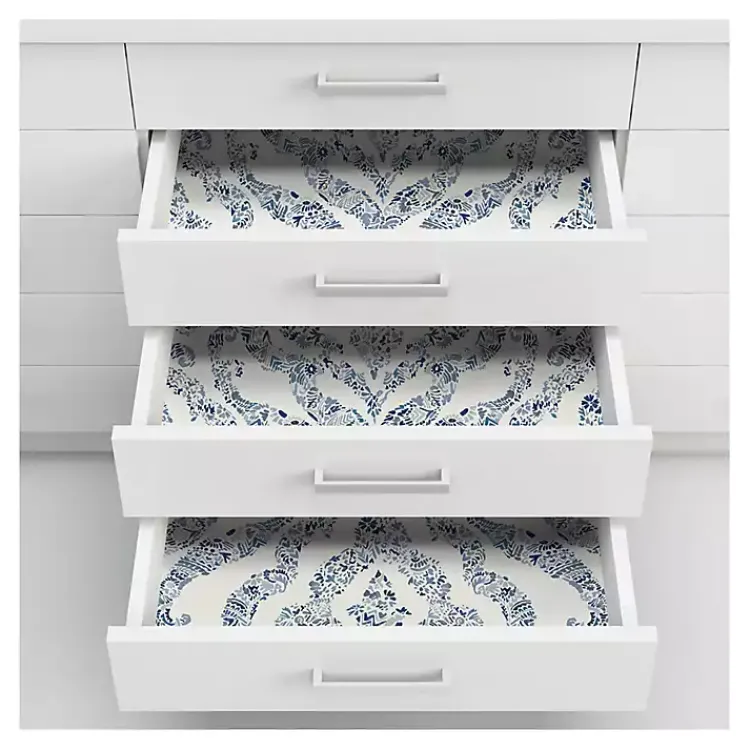 Kirklands Home Floral Damask Pattern Peel & Stick Wallpaper Blue Online