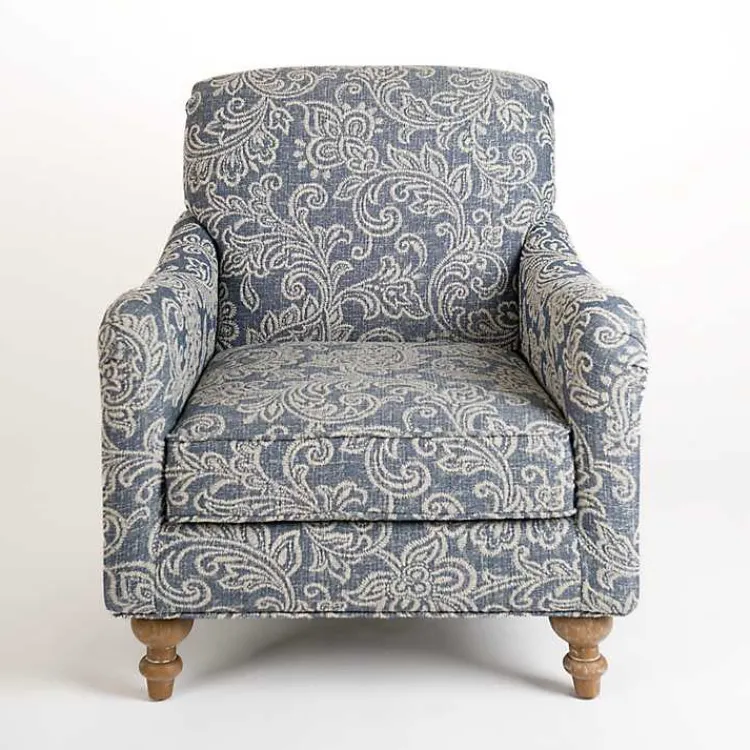Kirklands Home Blue Floral English Armchair Online